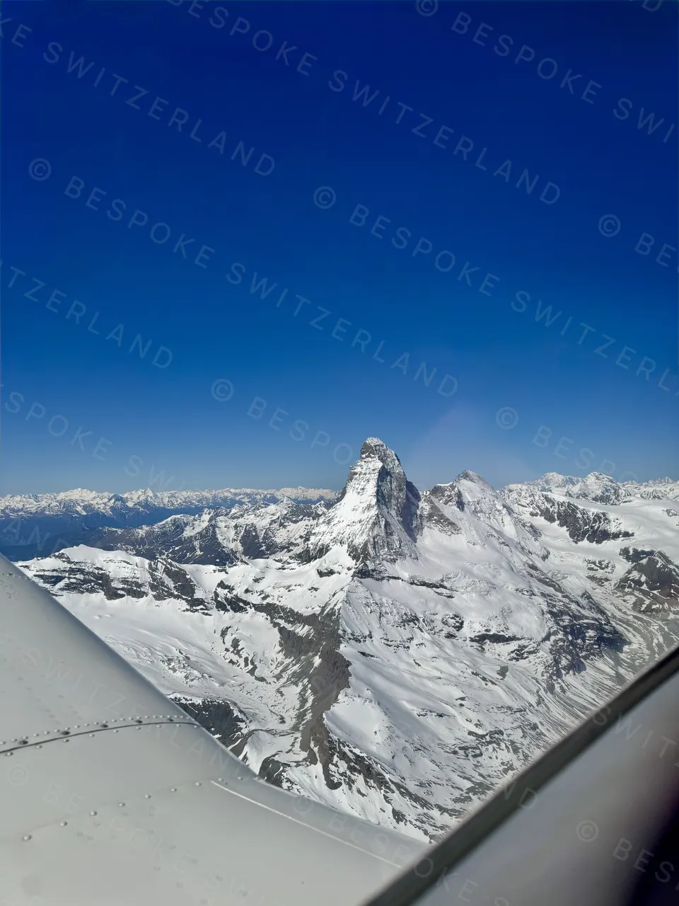 The Matterhorn from a small plane